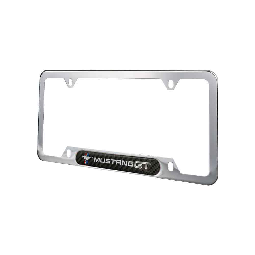 Brand New Universal 1PCS FORD MUSTANG GT Chrome Metal License Plate Frame