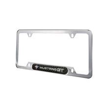 Load image into Gallery viewer, Brand New Universal 1PCS FORD MUSTANG GT Chrome Metal License Plate Frame