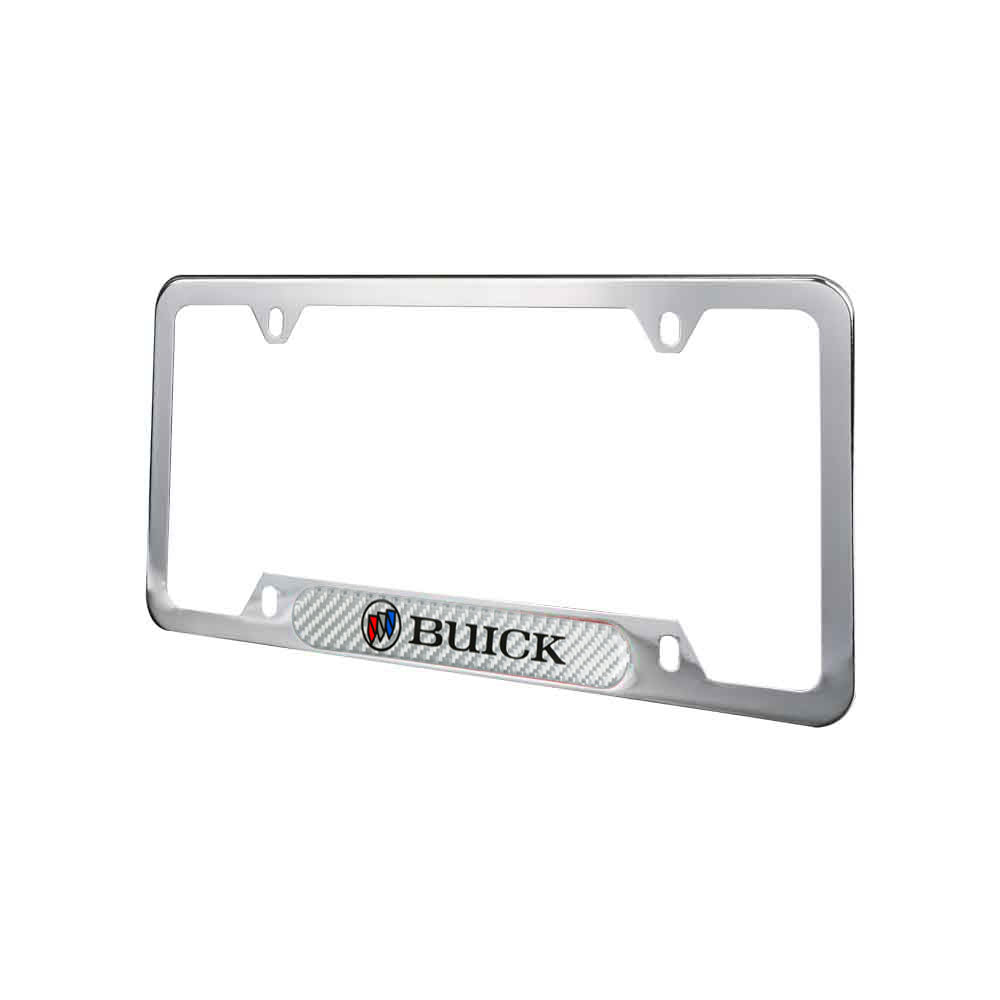 Brand New Universal 2PCS BUICK Chrome Metal License Plate Frame