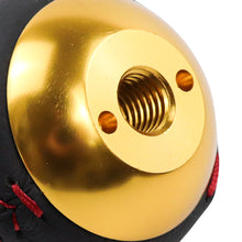 Load image into Gallery viewer, BRAND NEW JDM Mugen Leather 5 Speed Shift Knob Gold HONDA CRZ Type R Civic FA5 FG2 SI