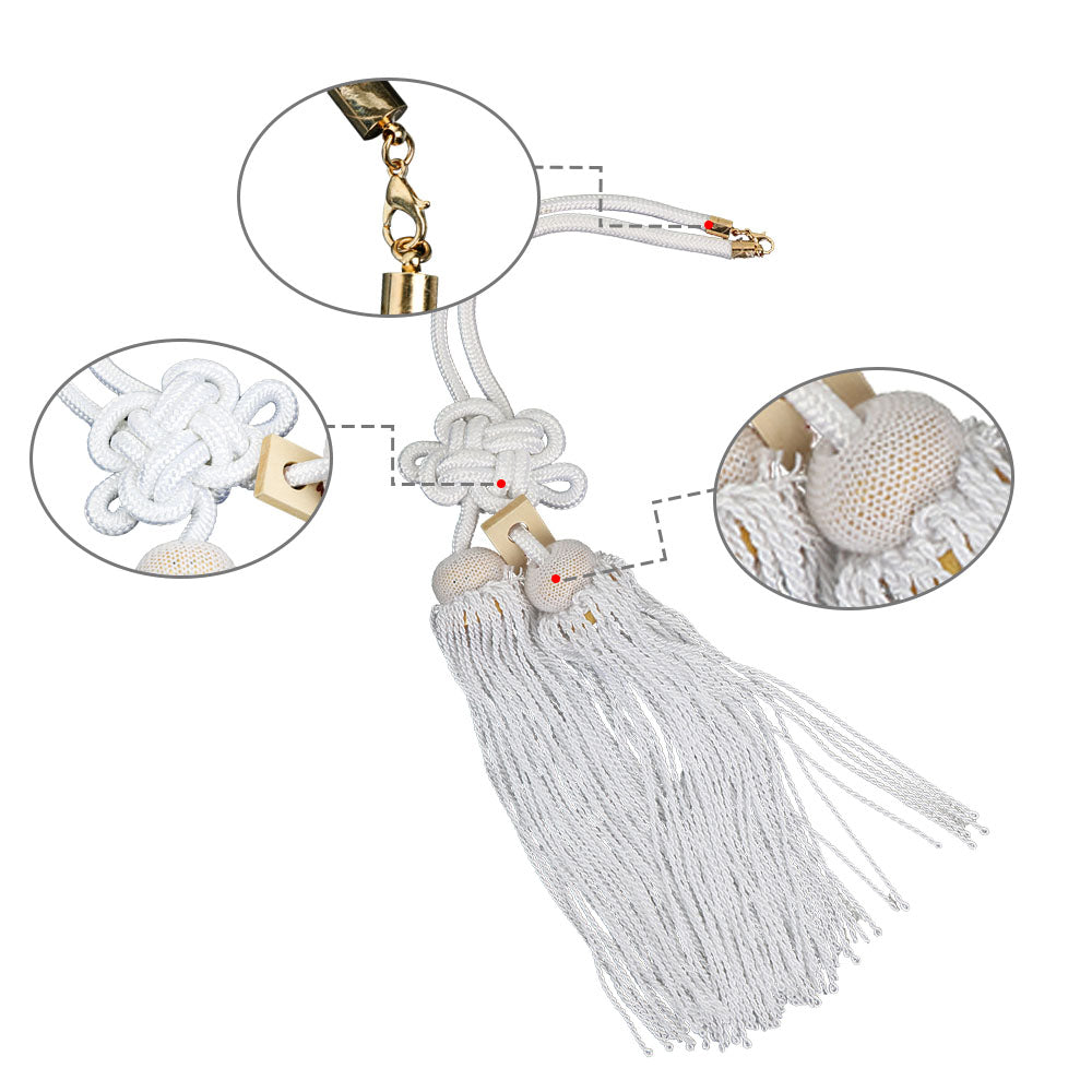 BRAND NEW UNIVERSAL VIP JUNCTION PRODUCE INTERIOR WHITE FUSA CHARM WITH RED KNOT