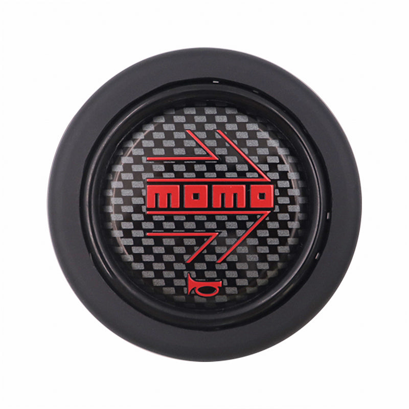 Brand New 14" MOMO Style Racing Black Stitching Leather Suede Sport Steering Wheel w Horn Button