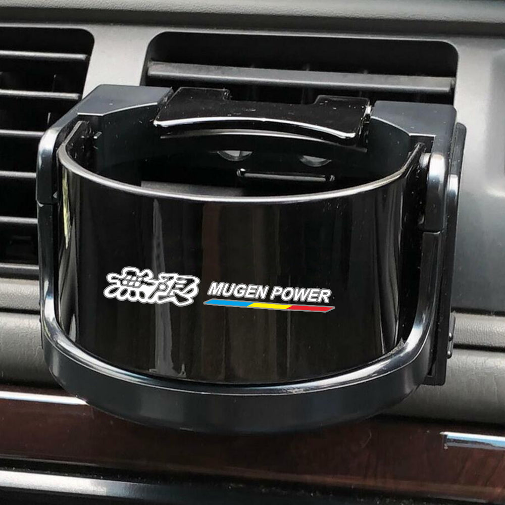Brand New Universal Mugen Power Car Cup Holder Mount Air Vent Outlet Universal Drink Water Bottle Stand Holder