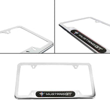 Load image into Gallery viewer, Brand New Universal 1PCS FORD MUSTANG GT Chrome Metal License Plate Frame