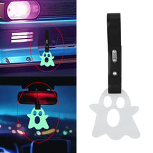 Load image into Gallery viewer, Brand New Ghost Glow In Dark Green JDM TSURIKAWA Ring Subway Train Bus Handle Black Strap Charm Drift