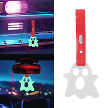Load image into Gallery viewer, Brand New Ghost Glow In Dark Green JDM TSURIKAWA Ring Subway Train Bus Handle Red Strap Charm Drift