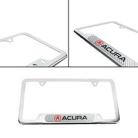 Brand New Universal 1PCS ACURA Chrome Metal License Plate Frame
