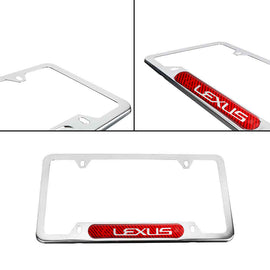 Brand New Universal 1PCS LEXUS Chrome Metal License Plate Frame