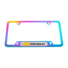 Load image into Gallery viewer, Brand New Universal 2PCS Chevrolet Neo Chrome Metal License Plate Frame