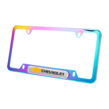 Load image into Gallery viewer, Brand New Universal 2PCS Chevrolet Neo Chrome Metal License Plate Frame