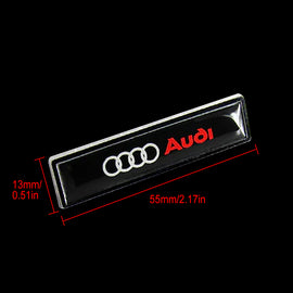 BRAND NEW 2PCS AUDI BLACK LUXURY AUTO CAR BODY FENDER METAL EMBLEM BADGE STICKER DECAL