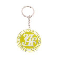 Load image into Gallery viewer, BRAND NEW YELLOW JAF JAPAN AUTOMOBILE FEDERATION KEYCHAIN JDM Racing Car Styling Keychain Drift Key Phone Holder