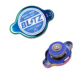 Brand New JDM 1.3bar 15mm Blitz Racing Neo Chrome Radiator Cap S Type Universal