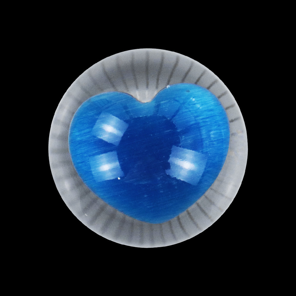 Brand New Universal Round Ball Heart Blue Crystal Clear Manual Gear Shift Knob Shifter M8 M10 M12