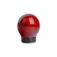 Load image into Gallery viewer, Brand New Universal Real Carbon Fiber Red Round Ball Manual Car Racing Gear Shift Knob Shifter M12 M10 M8