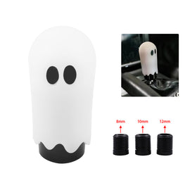 Brand New JDM Universal Ghost Aluminum White Manual Car Gear Shift Knob Stick Shifter M8 M10 M12