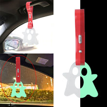 Load image into Gallery viewer, Brand New Ghost Glow In Dark Green JDM TSURIKAWA Ring Subway Train Bus Handle Red Strap Charm Drift
