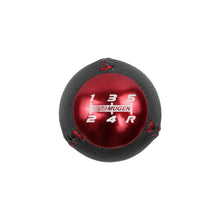 Load image into Gallery viewer, BRAND NEW JDM Mugen Leather 5 Speed Shift Knob Black / Red HONDA CRZ Type R Civic FA5 FG2 SI