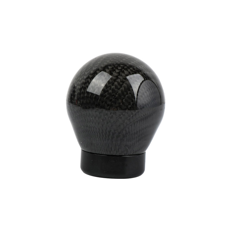 Brand New Universal Real Carbon Fiber Black Round Ball Manual Car Racing Gear Shift Knob Shifter M12 M10 M8