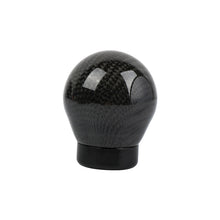 Load image into Gallery viewer, Brand New Universal Real Carbon Fiber Black Round Ball Manual Car Racing Gear Shift Knob Shifter M12 M10 M8