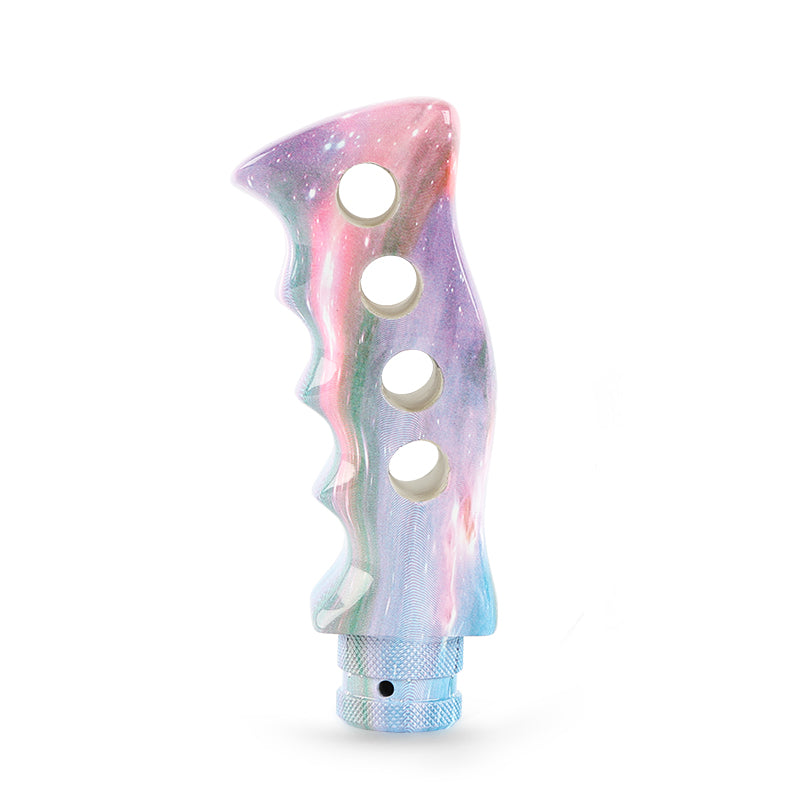 Brand New Universal Star Galaxy Slotted Pistol Grip Handle Manual Gear Shift Knob Shifter M8 M10 M12