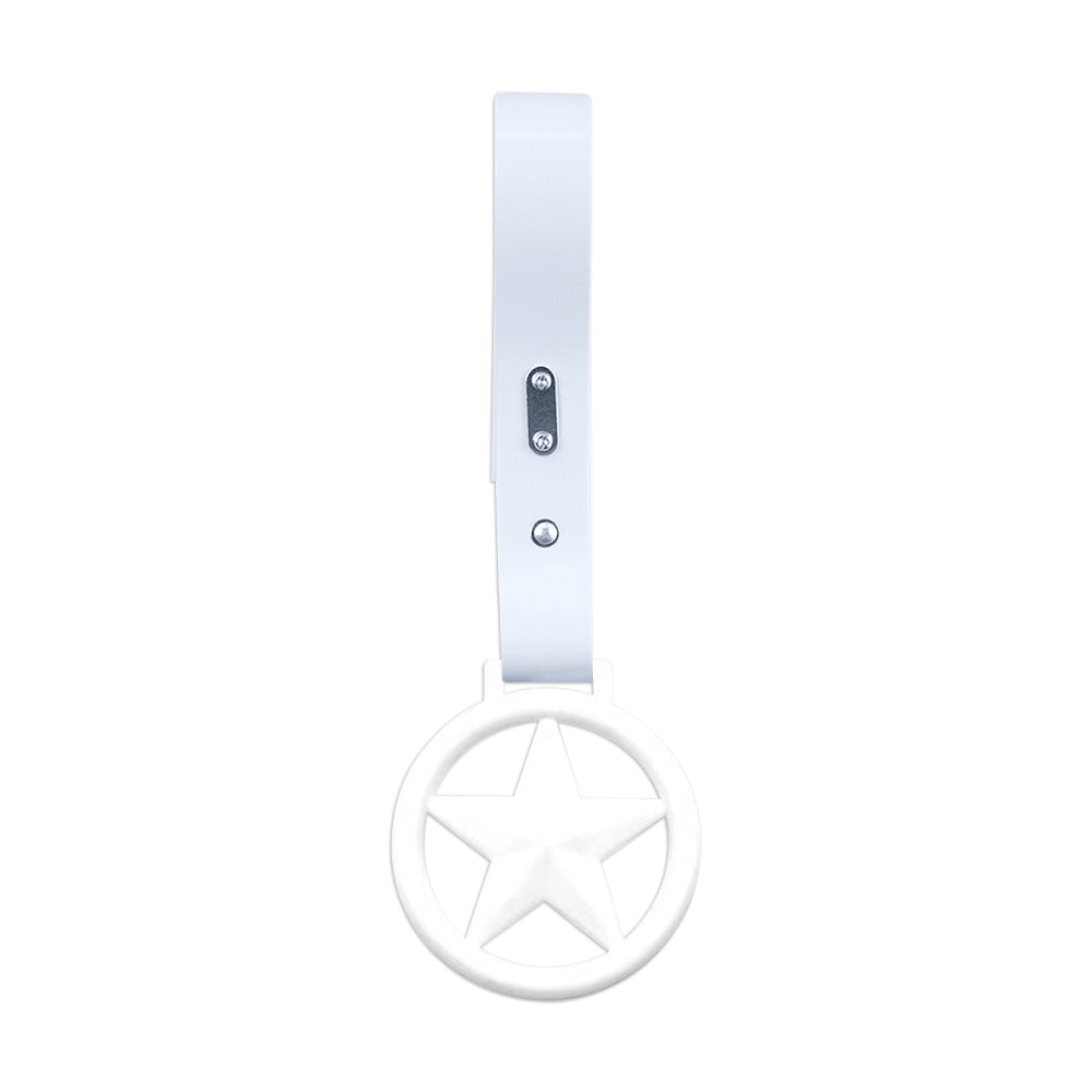 Brand New Round Star White JDM TSURIKAWA Ring Subway Train Bus Handle White Strap Charm Drift