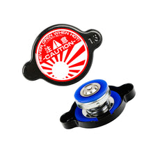 Load image into Gallery viewer, Brand New JDM 1.3bar 15mm JDM Raising Sun Racing Black Radiator Cap S Type Universal