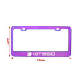 Brand New 1PCS UNIVERSAL SHELBY GT350 Neo Chrome Stainless Steel License Plate Frame