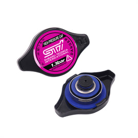 Brand New JDM 1.3bar 9mm Subaru STI Black Racing Cap High Pressure Radiator Cap