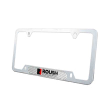 Load image into Gallery viewer, Brand New Universal 2PCS ROUSH PERFORMANCE Silver Metal License Plate Frame