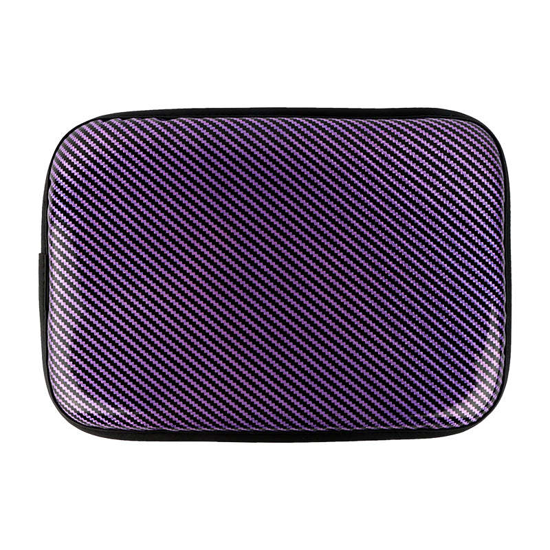 BRAND NEW UNIVERSAL CARBON FIBER PURPLE Car Center Console Armrest Cushion Mat Pad Cover