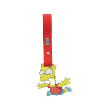 Load image into Gallery viewer, Brand New Bart Simpsons JDM TSURIKAWA Ring Subway Train Bus Handle Red Strap Charm Drift