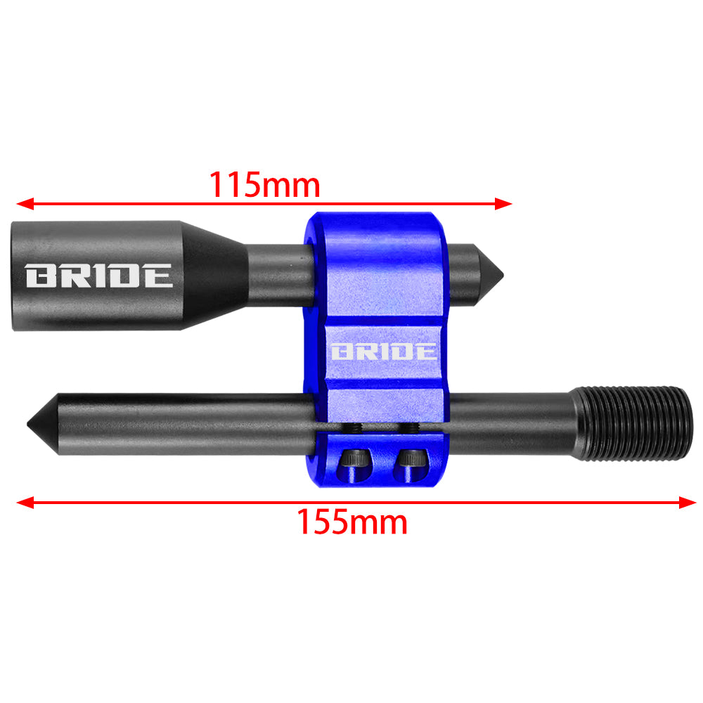 Brand New BRIDE H Type Car Shifter Knob Extension Adjustable Gear Black / Blue M18x1.50