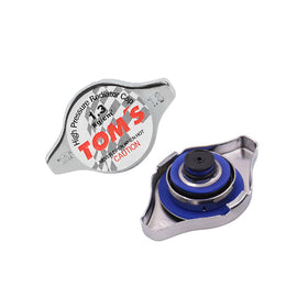 Brand New JDM 1.3bar 9mm Tom's Racing Chrome Racing Cap High Pressure Radiator Cap For Universal