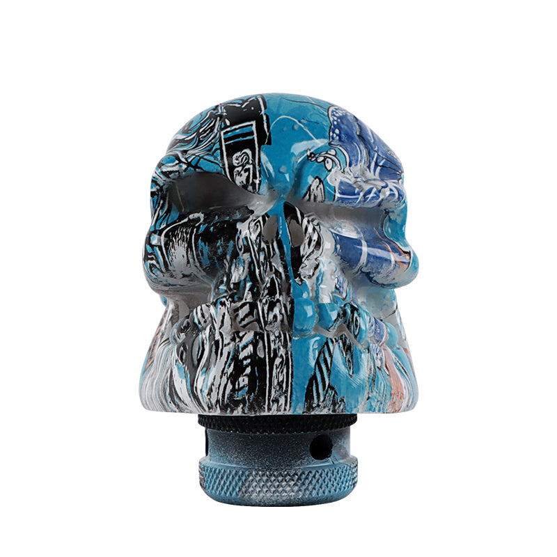 Brand New Universal V3 Skull Head Style Design Car Manual Stick Shifter Gear Shift Knob M8 M10 M12