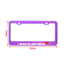 Load image into Gallery viewer, Brand New 1PCS UNIVERSAL MCLAREN Neo Chrome Stainless Steel License Plate Frame