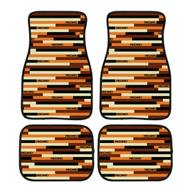 Brand New Universal 4PCS RECARO STYLE Racing Fabric Car Floor Mats Interior Carpets