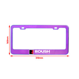 Brand New 1PCS UNIVERSAL ROUSH PERFORMANCE Neo Chrome Stainless Steel License Plate Frame