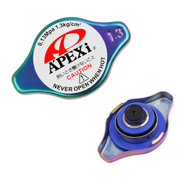 Brand New JDM 1.3bar 9mm APEXI Racing Neo Chrome Racing Cap High Pressure Radiator Cap For Universal