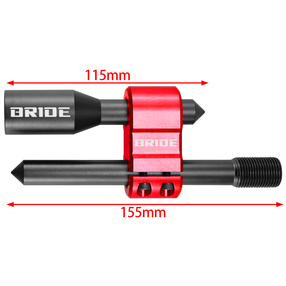 Brand New BRIDE H Type Car Shifter Knob Extension Adjustable Gear Black / Red M18x1.50
