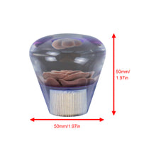Load image into Gallery viewer, BRAND NEW JDM 50MM Universal Diamond Flower Brown Crystal Manual Gear Stick Shift Knob Shifter M8 M10 M12