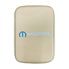 Load image into Gallery viewer, BRAND NEW UNIVERSAL MOPAR BEIGE Car Center Console Armrest Cushion Mat Pad Cover Embroidery
