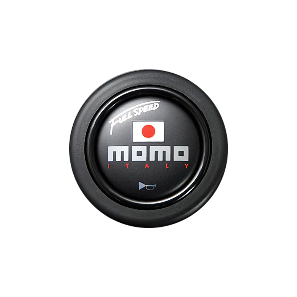 Brand New Universal Momo Car Horn Button Black Steering Wheel Center Cap W/Packaging