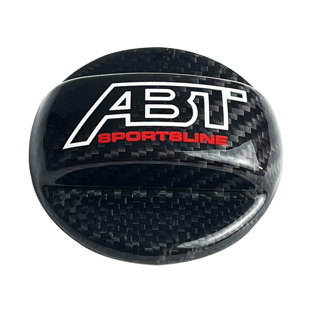 BRAND NEW UNIVERSAL ABT SPORTSLINE Real Carbon Fiber Gas Fuel Cap Cover For Audi