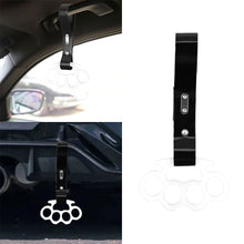 Load image into Gallery viewer, BRAND NEW KNUCKLES JDM TSURIKAWA Ring Subway Train Bus White Black Strap Charm Drift
