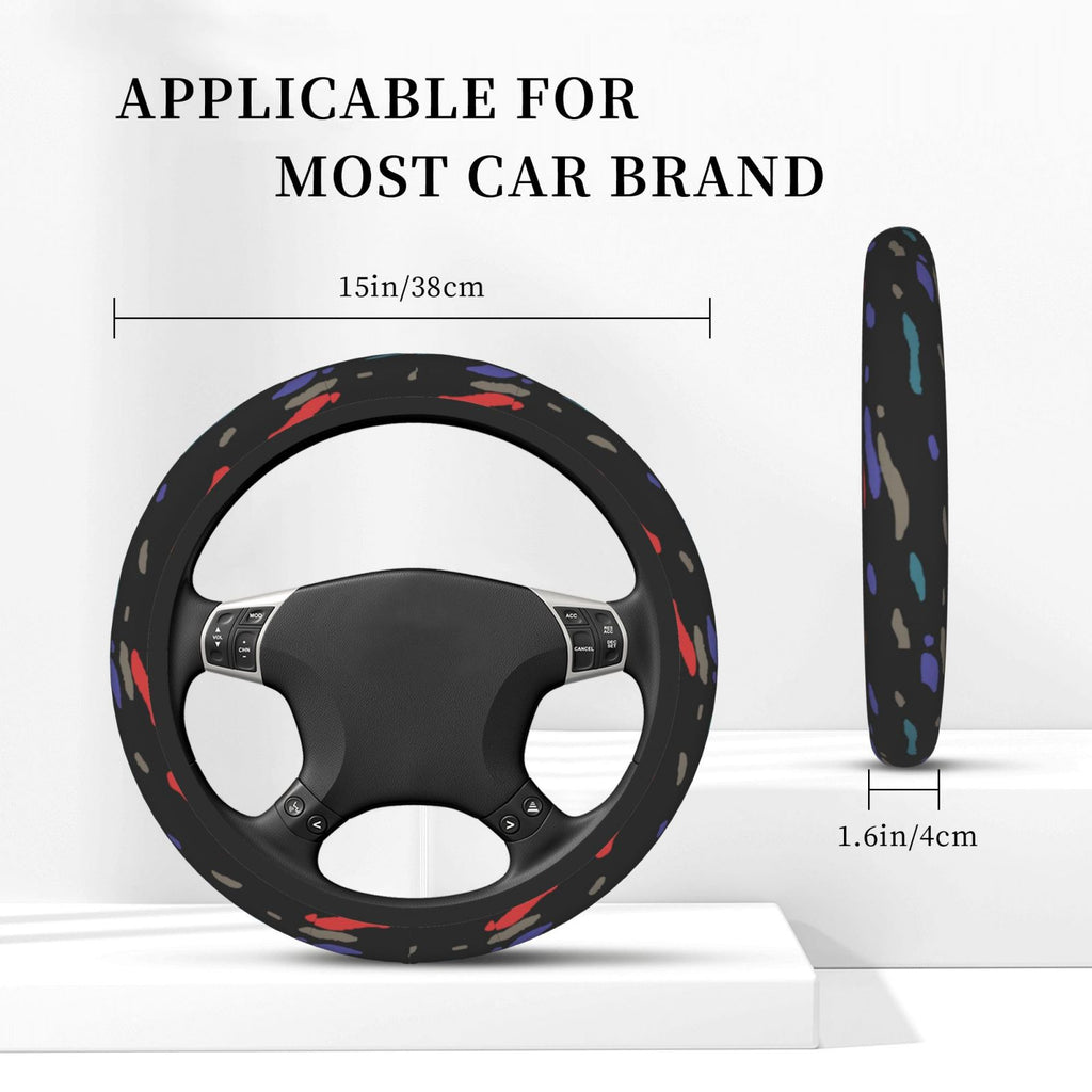 Brand New Universal Recaro Style Soft Flexible Fabric Car Auto Steering Wheel Cover Protector 14"-15.5"