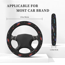 Load image into Gallery viewer, Brand New Universal Recaro Style Soft Flexible Fabric Car Auto Steering Wheel Cover Protector 14&quot;-15.5&quot;