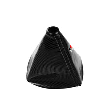Load image into Gallery viewer, Brand New Universal GR SPORT Carbon Fiber Black Leather PVC Style Black Stitch Leather Gear Manual Shifter Shift Knob Boot