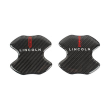 Load image into Gallery viewer, BRAND NEW UNIVERSAL 2PCS LINCOLN REAL CARBON FIBER ANTI-SCRATCH DOOR HANDLE PROTECTOR
