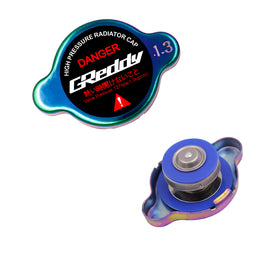 Brand New JDM 1.3bar 15mm Greddy Racing Neo Chrome Radiator Cap S Type Universal